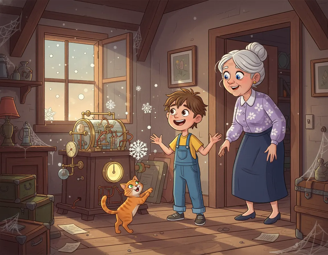 The Whimsical Weather Machine, illustration for page 7
