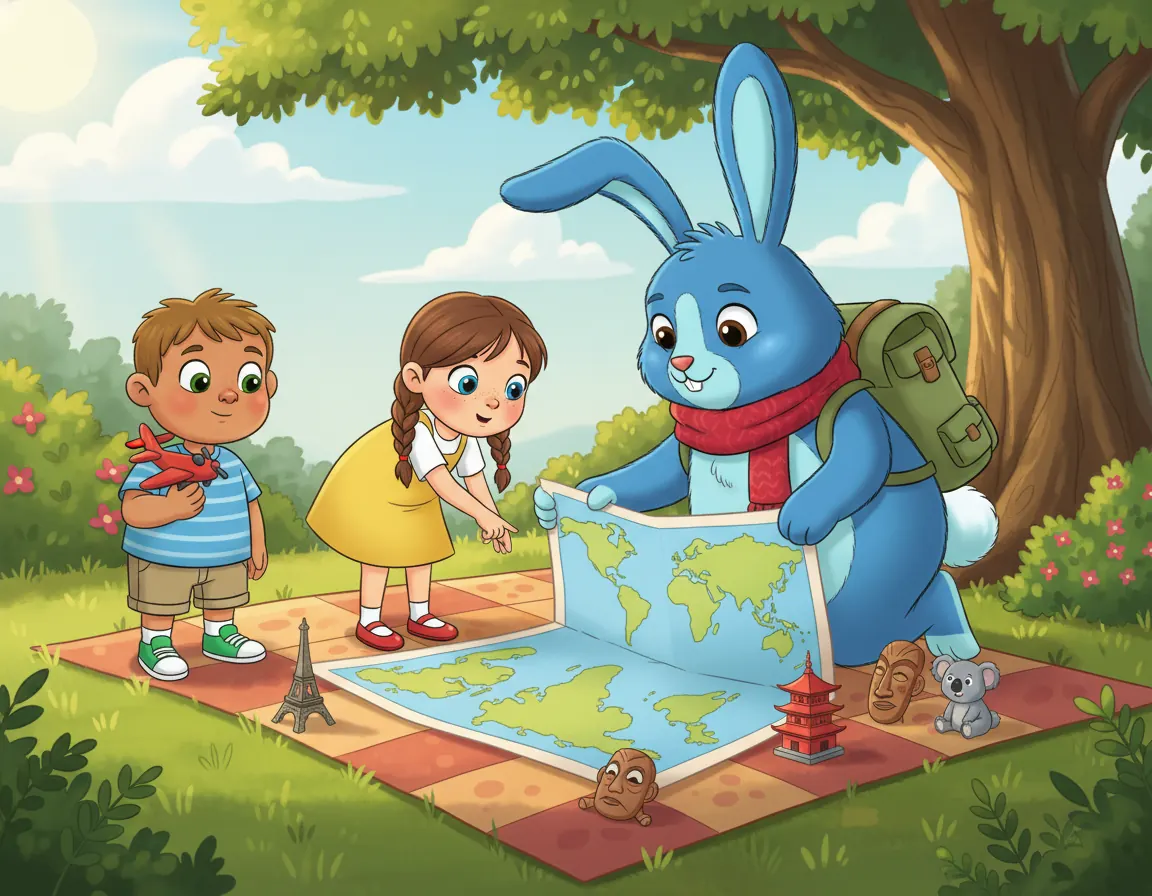 Barnaby's Big World Trip, illustration for page 10