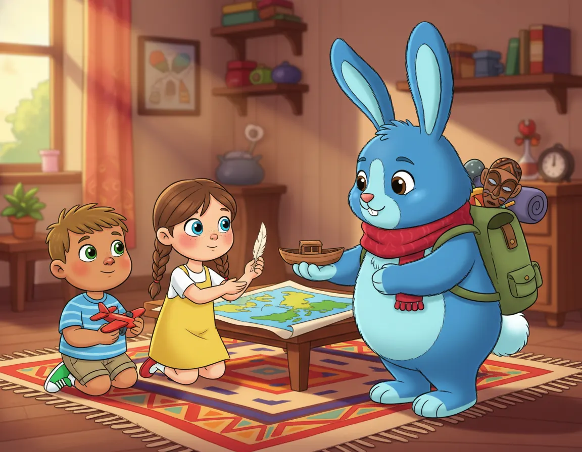 Barnaby's Big World Trip, illustration for page 8
