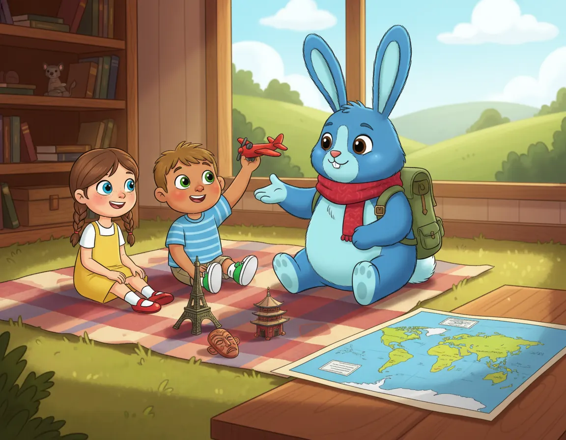 Barnaby's Big World Trip, illustration for page 9