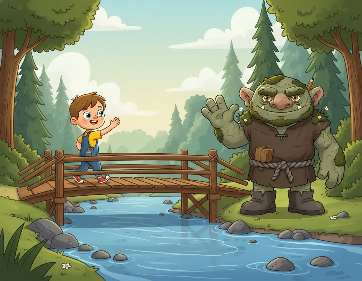 The Bridge-Builder Troll, illustration for page 10