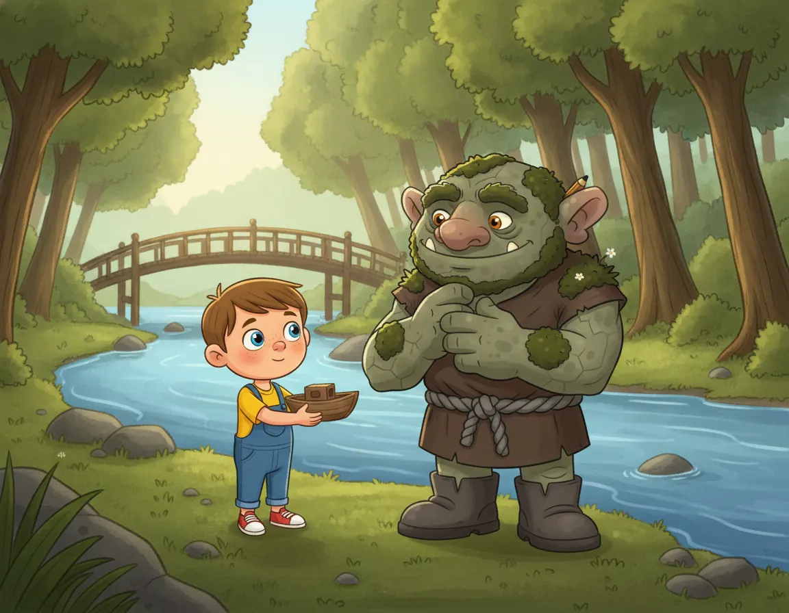 The Bridge-Builder Troll, illustration for page 6