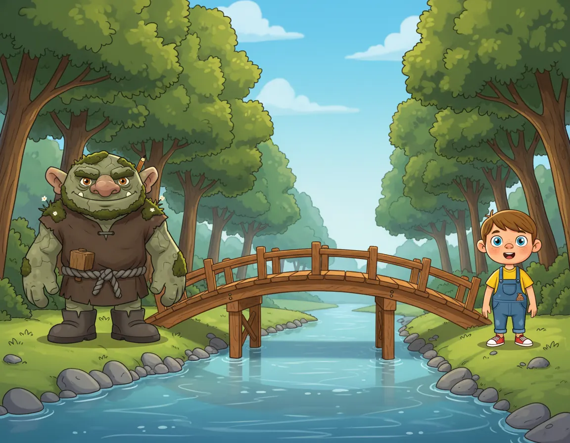 The Bridge-Builder Troll, illustration for page 9