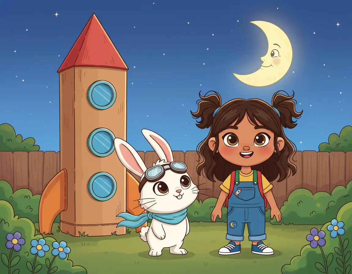 Cover illustration for Ravi's Moon Adventure