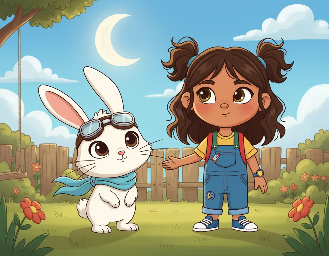 Ravi's Moon Adventure, illustration for page 2