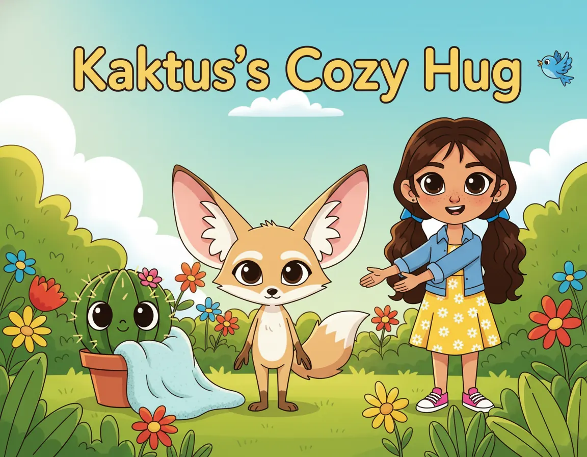 Cover illustration for Kaktus's Cozy Hug