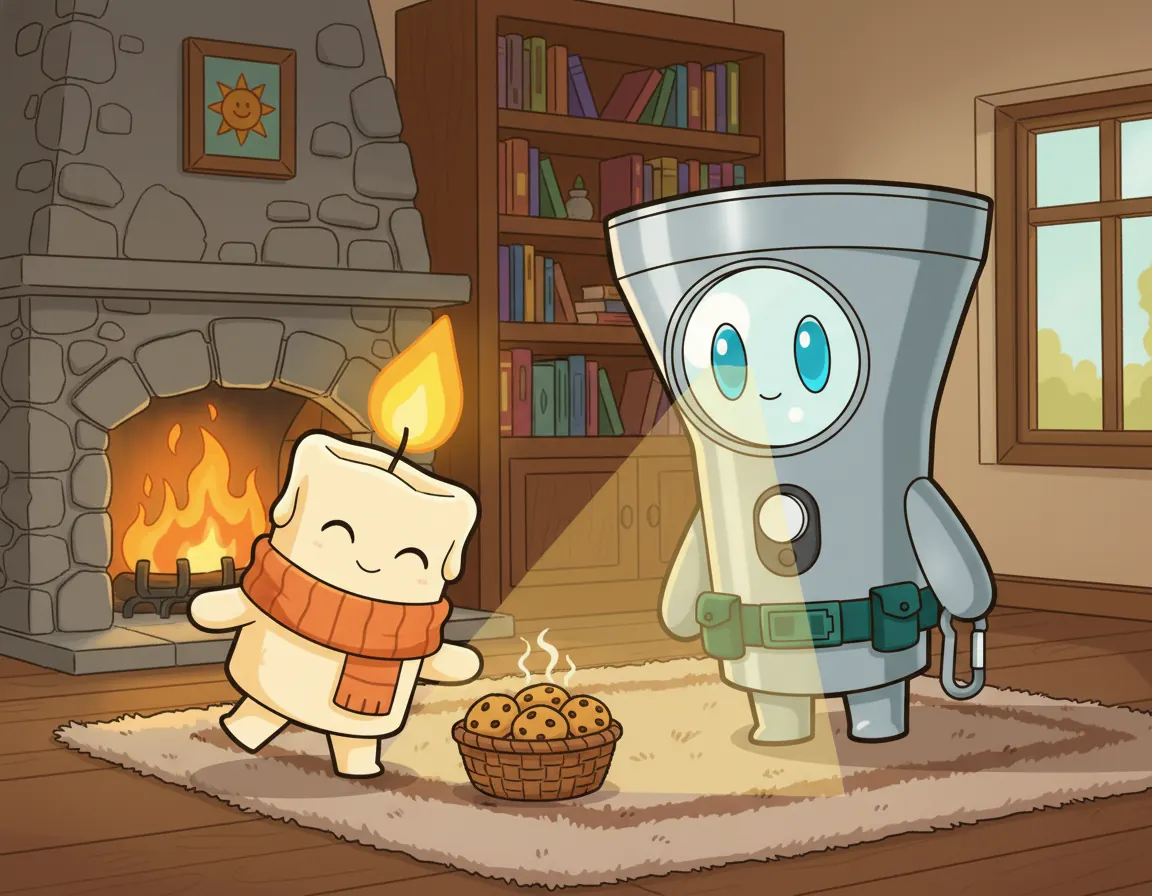 Cover illustration for Candle's Cozy Secret