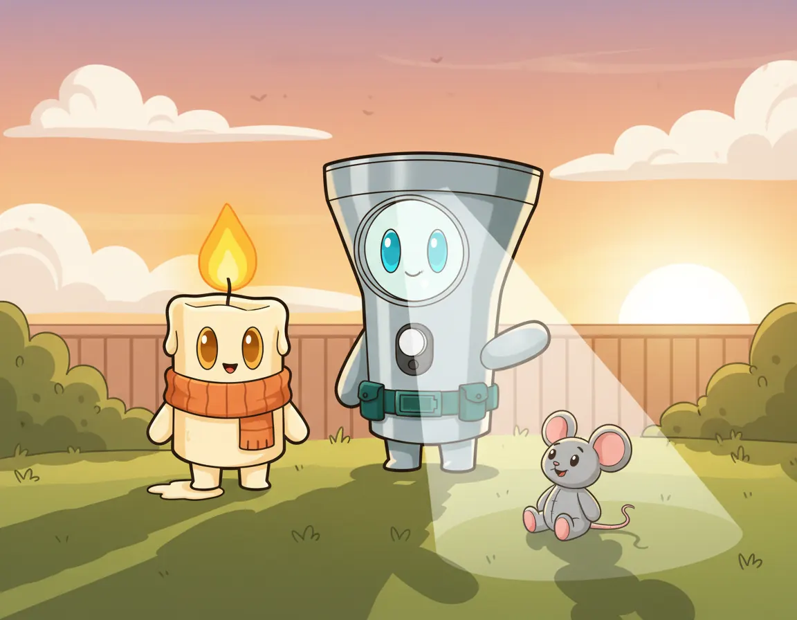 Candle's Cozy Secret, illustration for page 10