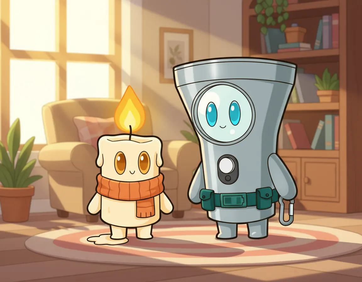 Candle's Cozy Secret, illustration for page 2
