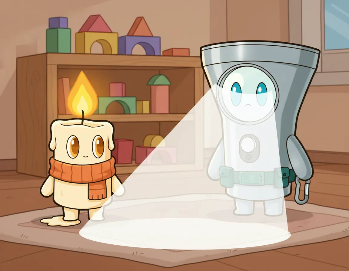 Candle's Cozy Secret, illustration for page 3