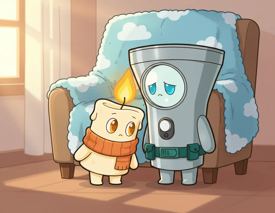 Candle's Cozy Secret, illustration for page 4