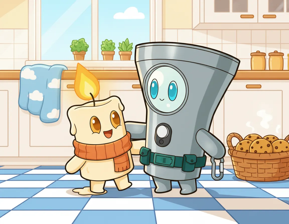 Candle's Cozy Secret, illustration for page 7