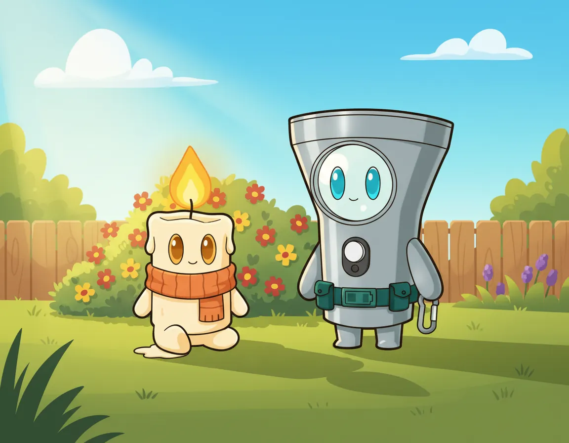 Candle's Cozy Secret, illustration for page 8