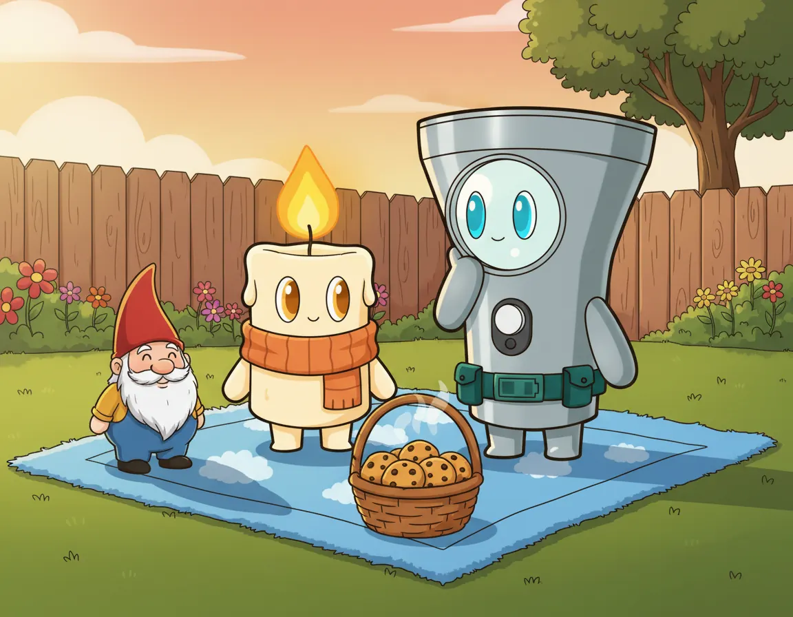 Candle's Cozy Secret, illustration for page 9