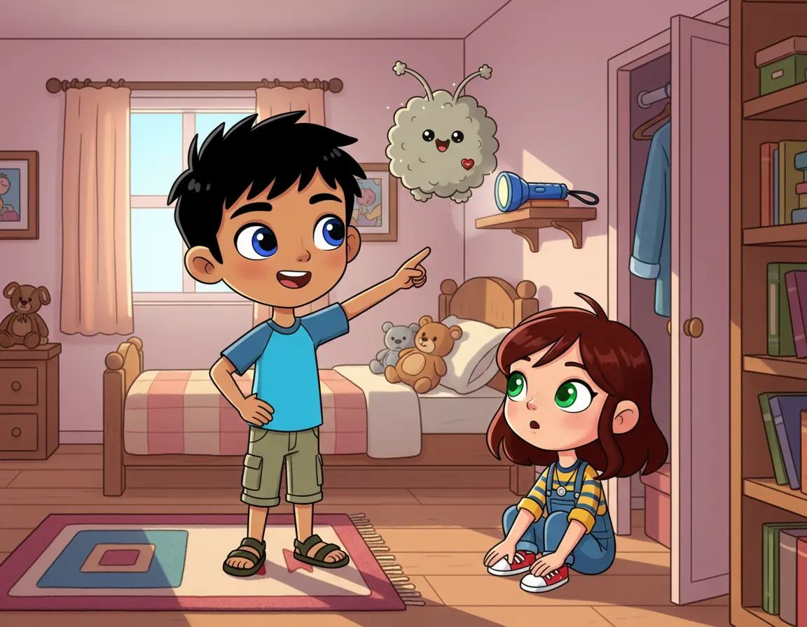 The Hidden Closet Door, illustration for page 5