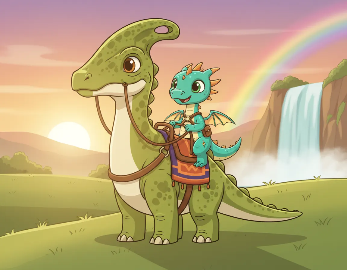 Zola and Riku's Big Ride, illustration for page 10
