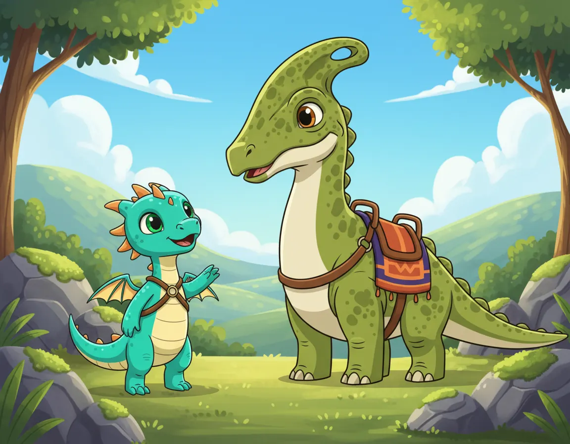 Zola and Riku's Big Ride, illustration for page 2