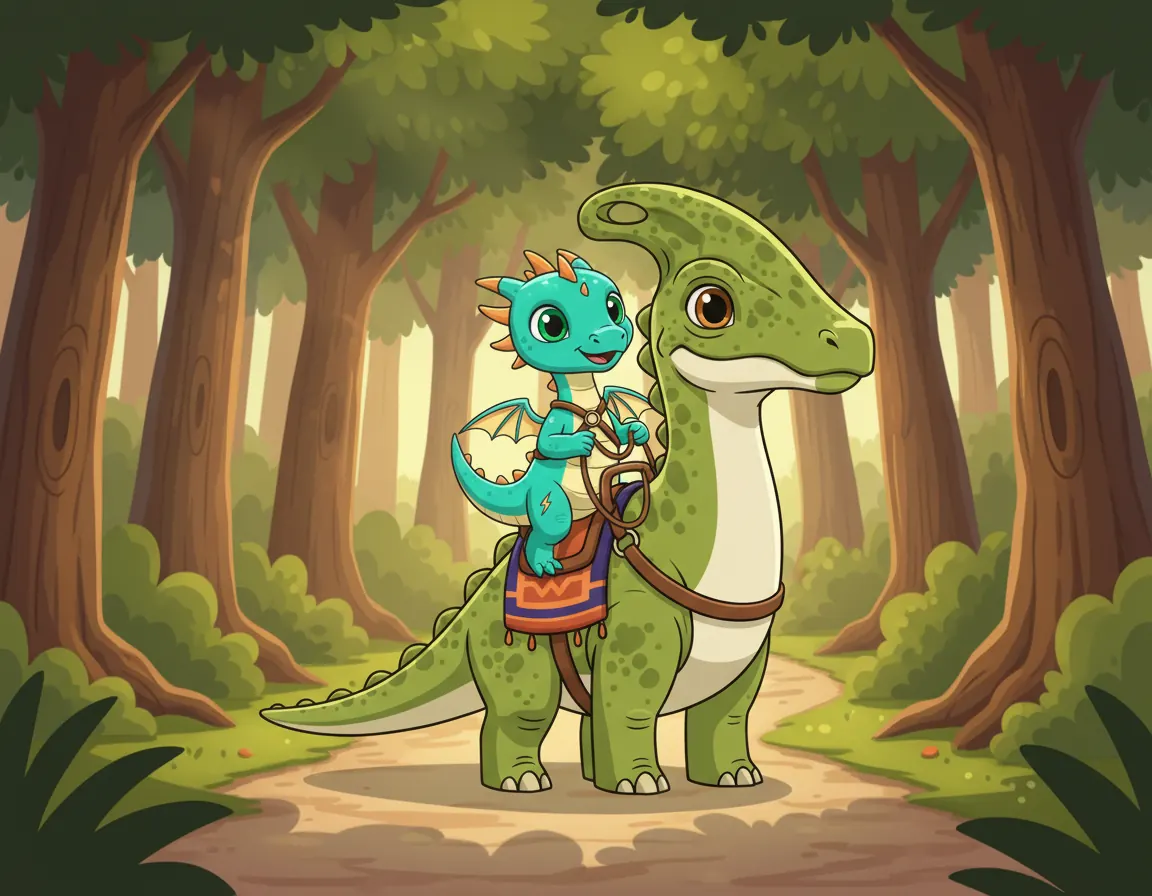 Zola and Riku's Big Ride, illustration for page 4