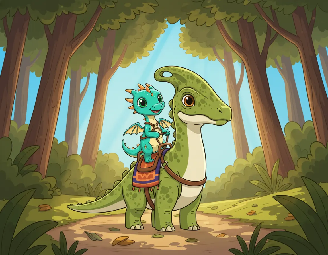 Zola and Riku's Big Ride, illustration for page 6