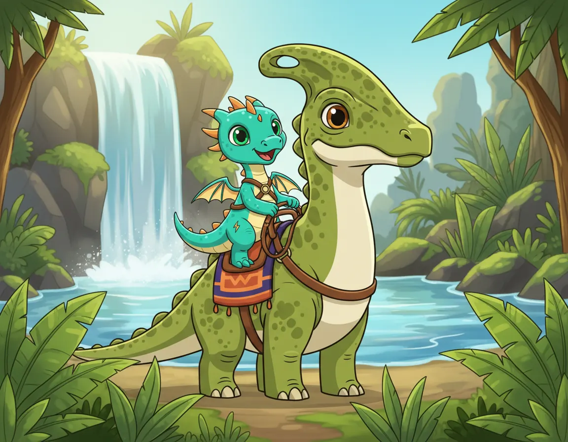 Zola and Riku's Big Ride, illustration for page 7