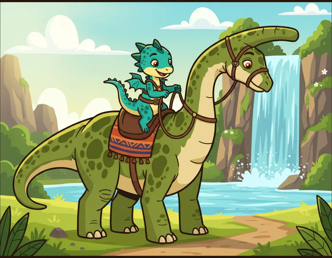 Zola and Riku's Big Ride, illustration for page 9
