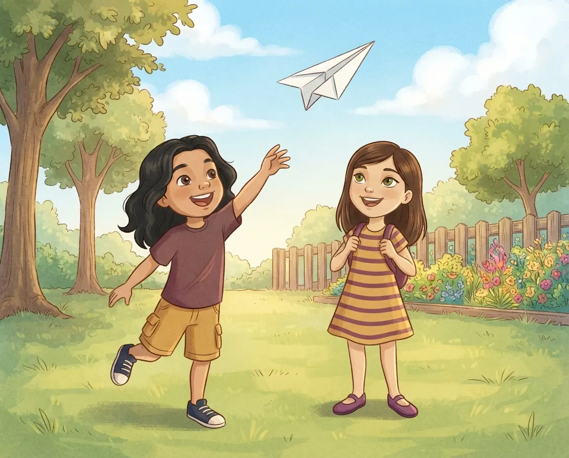 The Airplane Adventure, illustration for page 2