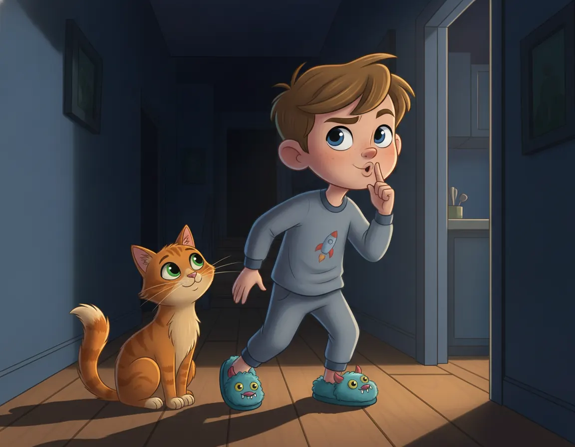 Chilly's Midnight Melody, illustration for page 6