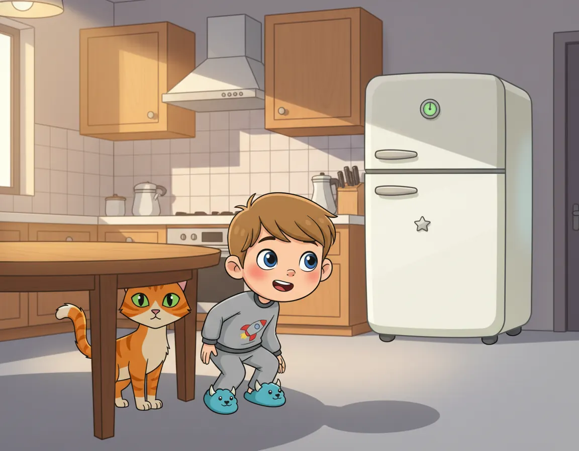 Chilly's Midnight Melody, illustration for page 7