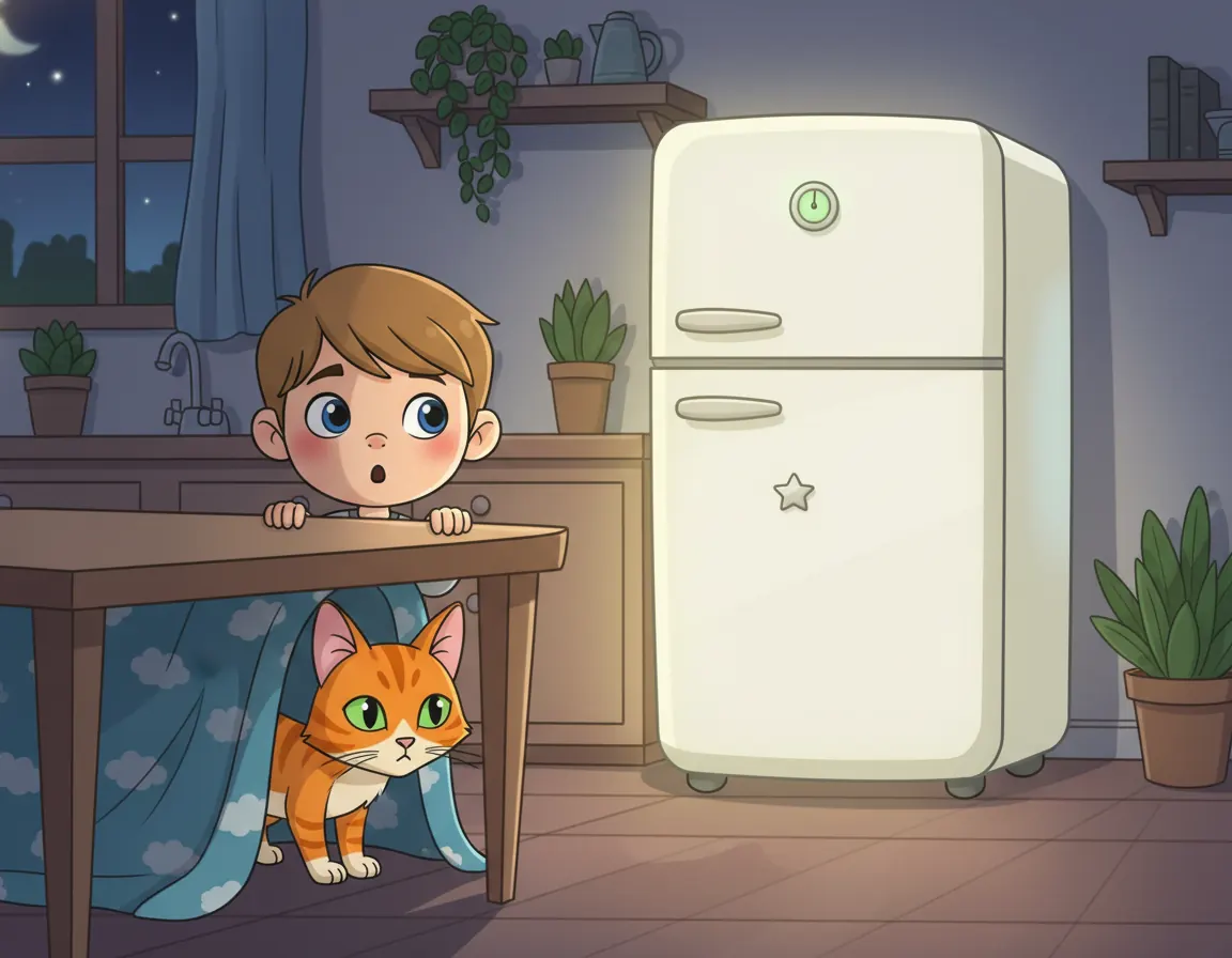 Chilly's Midnight Melody, illustration for page 8