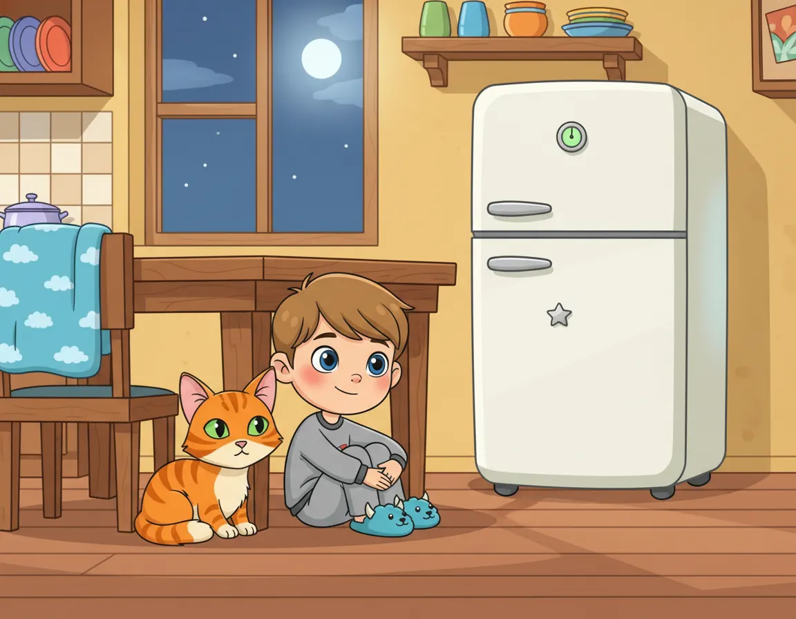 Chilly's Midnight Melody, illustration for page 9