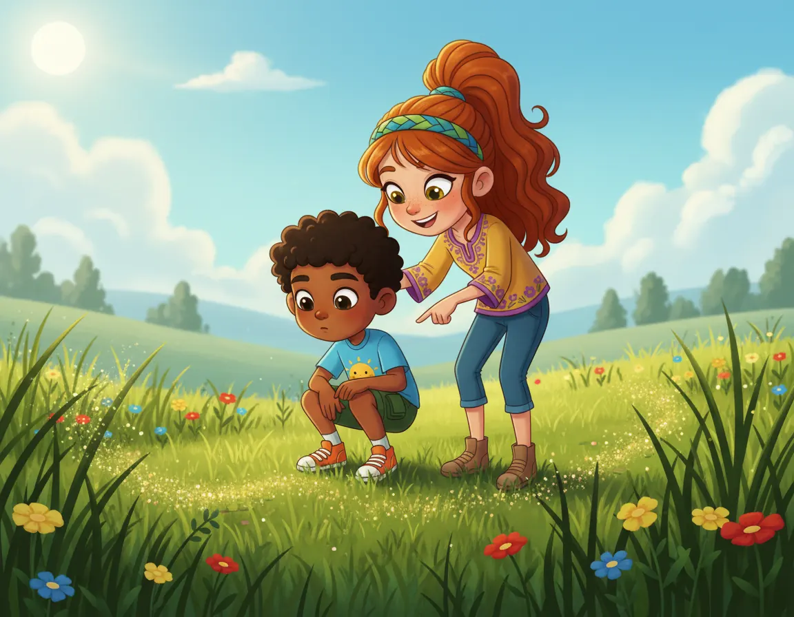 Sparkle Woods Adventure, illustration for page 1