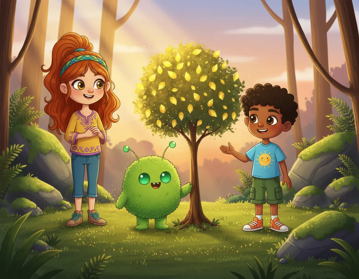 Sparkle Woods Adventure, illustration for page 10
