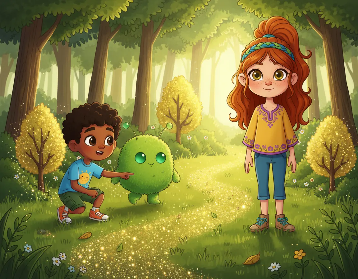 Sparkle Woods Adventure, illustration for page 2