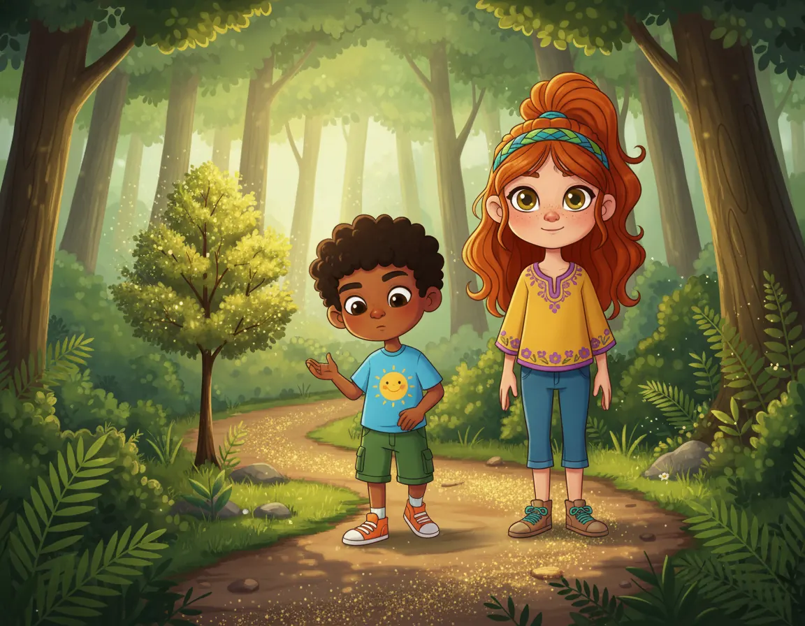 Sparkle Woods Adventure, illustration for page 4