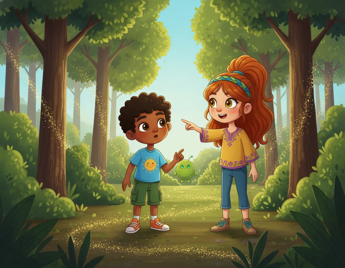 Sparkle Woods Adventure, illustration for page 5