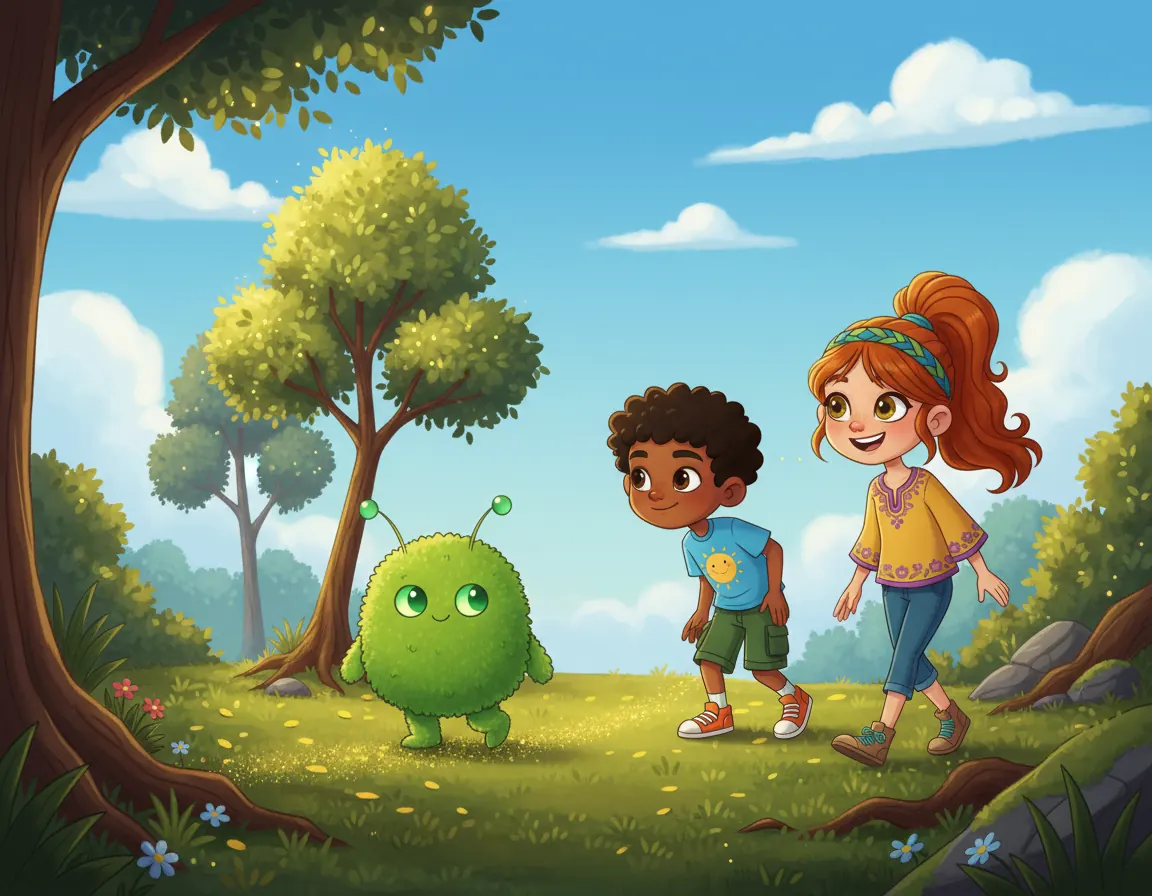 Sparkle Woods Adventure, illustration for page 8