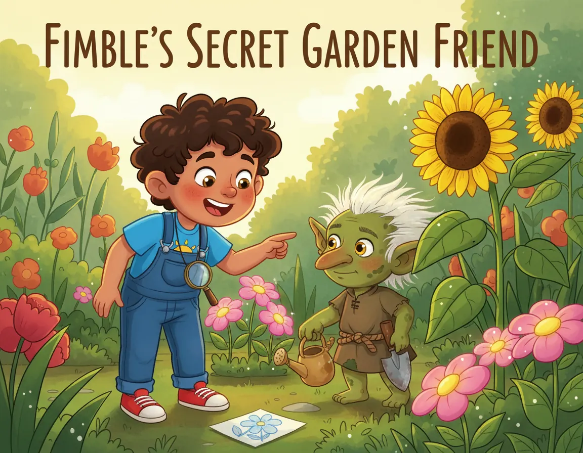 Cover illustration for Fimble's Secret Garden Friend