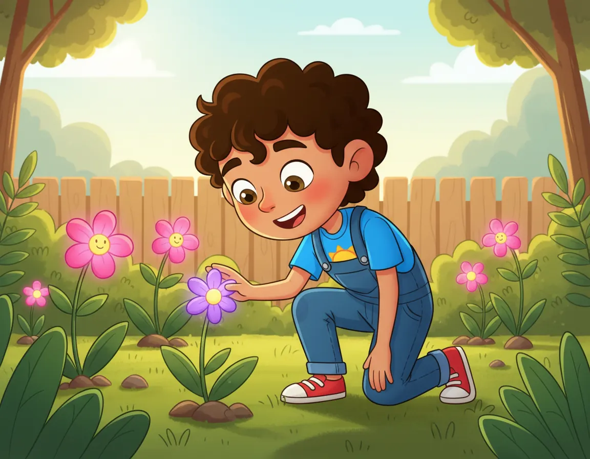 Fimble's Secret Garden Friend, illustration for page 1