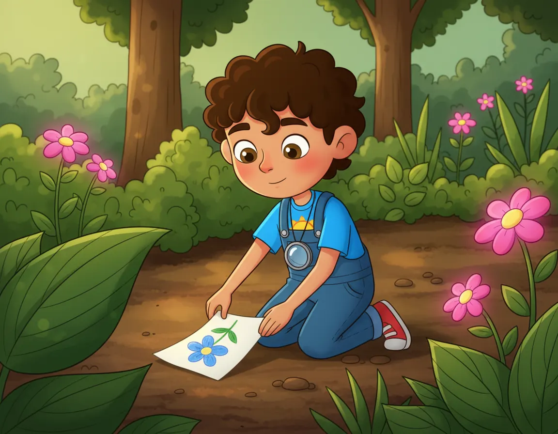 Fimble's Secret Garden Friend, illustration for page 7