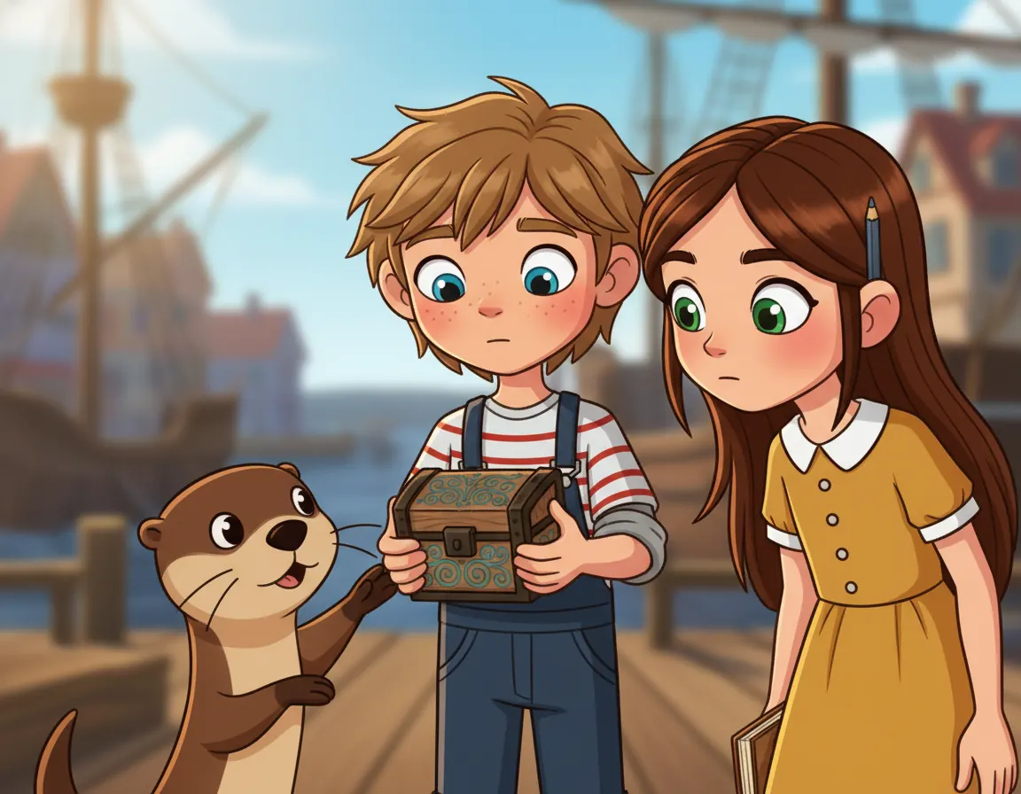 The Harbor of Lost Echoes, illustration for page 5
