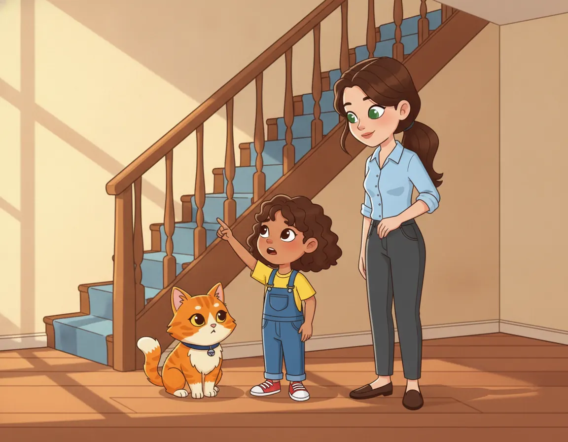 The Extra Step Mystery, illustration for page 4