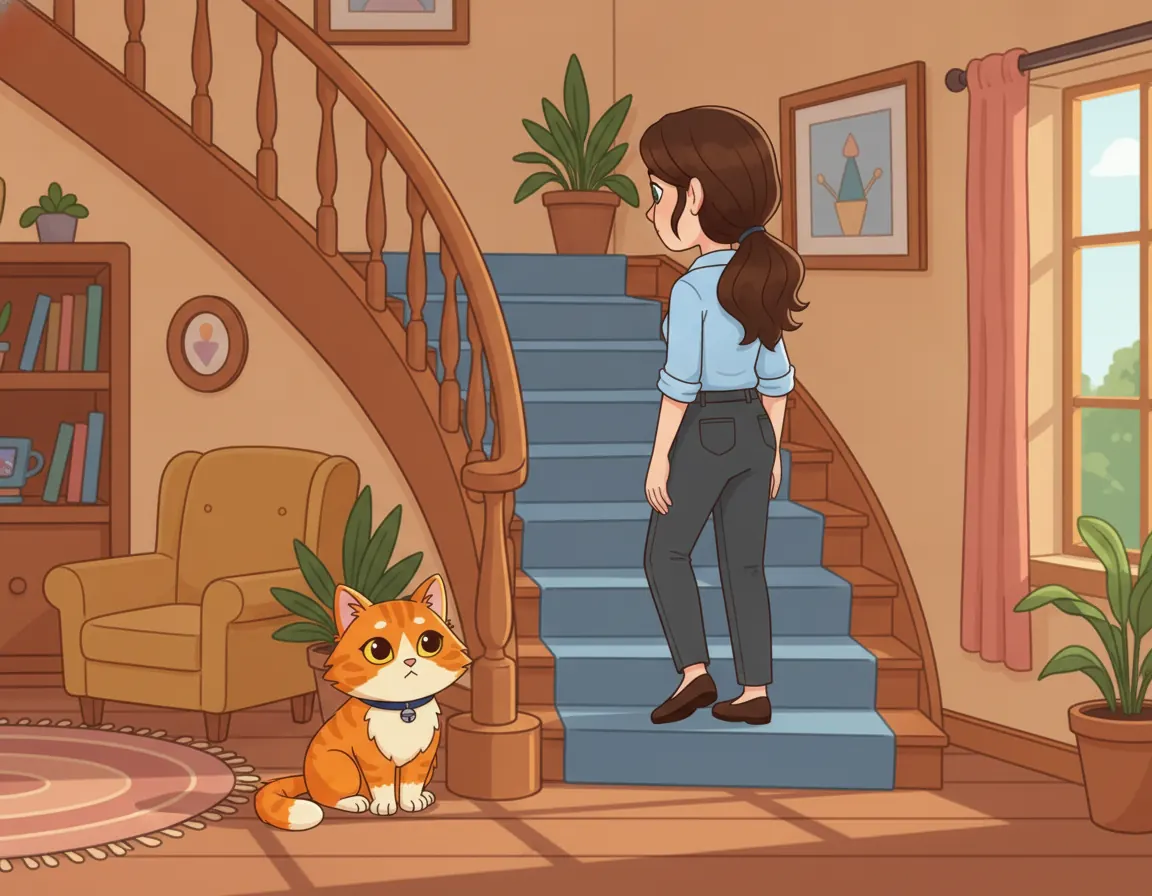 The Extra Step Mystery, illustration for page 5