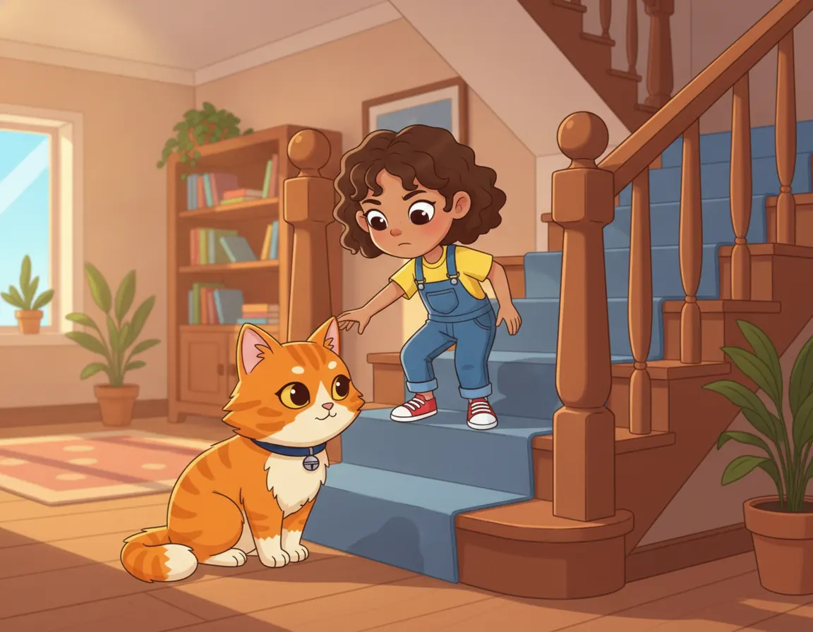 The Extra Step Mystery, illustration for page 7