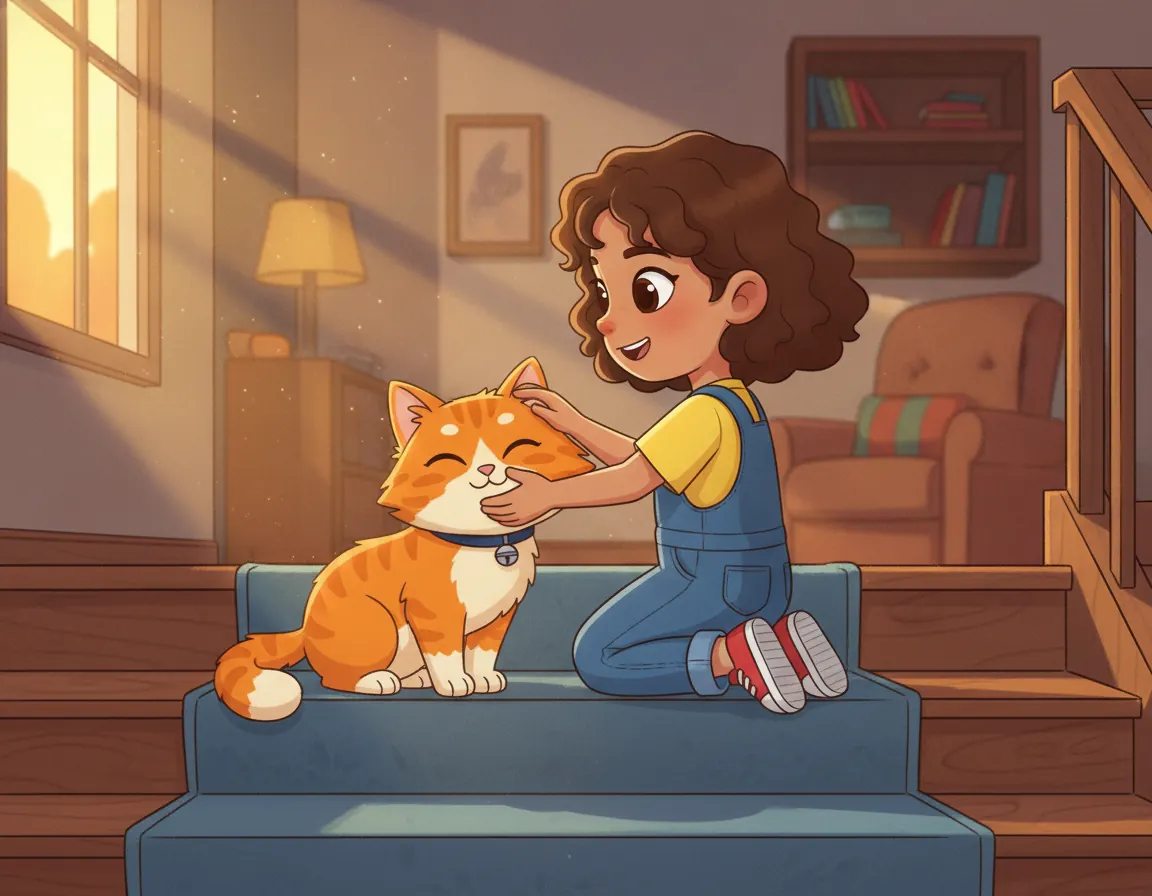 The Extra Step Mystery, illustration for page 9
