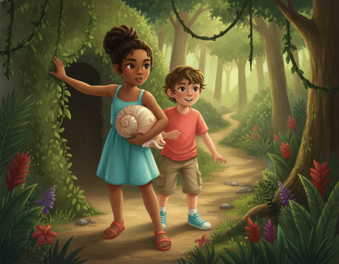 The Echoing Shell's Secret, illustration for page 7