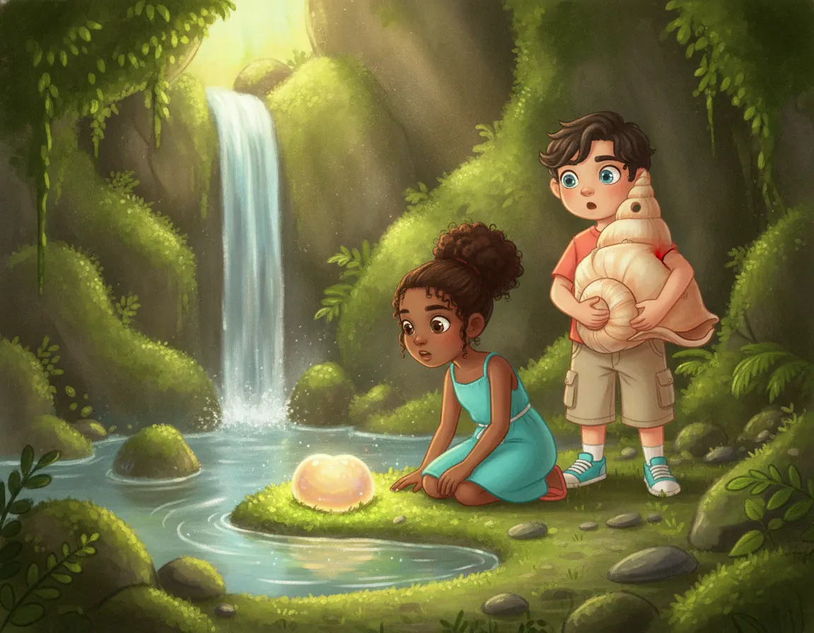 The Echoing Shell's Secret, illustration for page 8