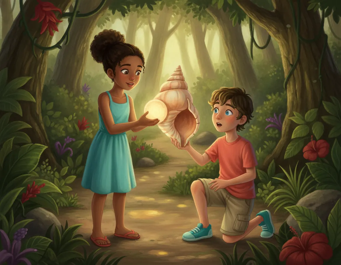 The Echoing Shell's Secret, illustration for page 9