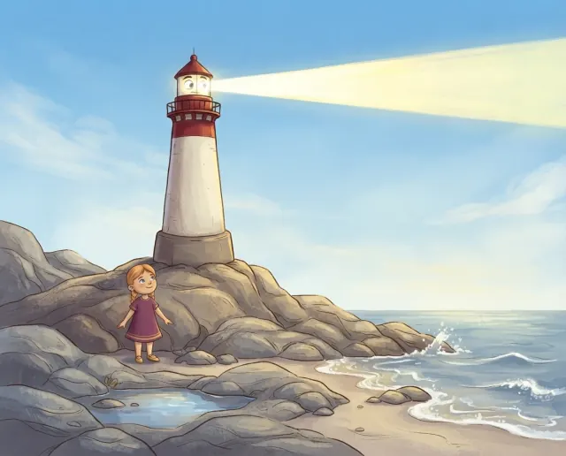 Cover illustration for Orrin and the Big Sea