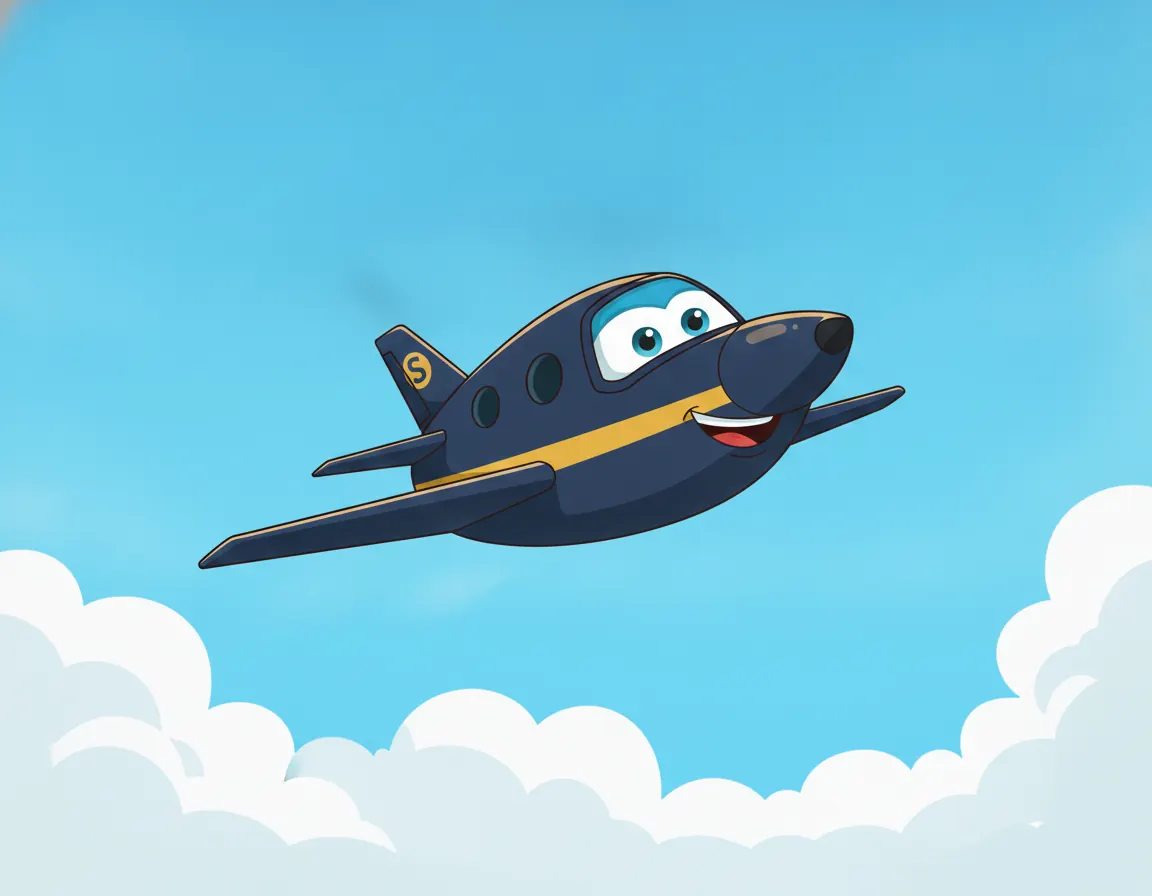Cover illustration for Sky's Big Star Flight