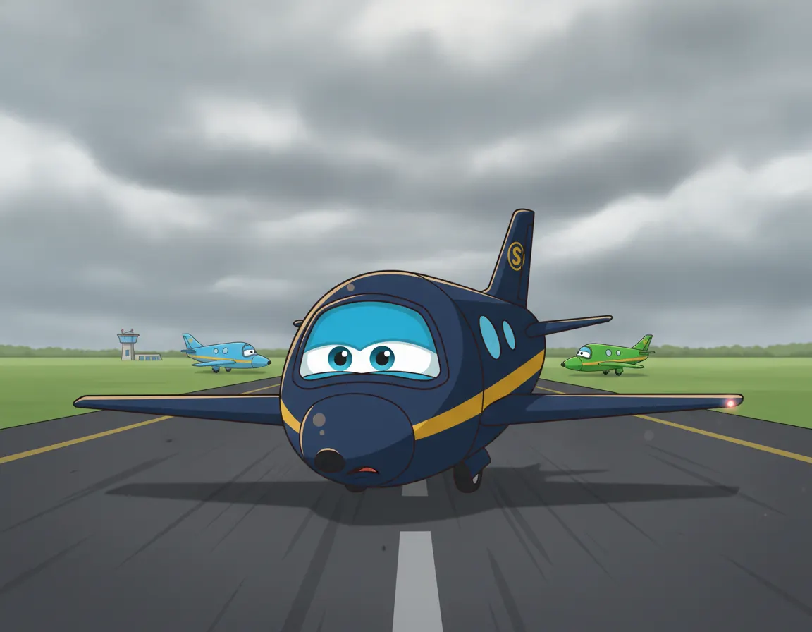 Sky's Big Star Flight, illustration for page 3